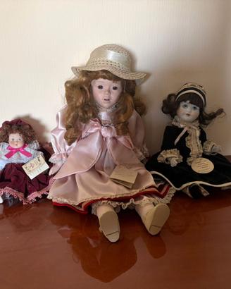 Bambole in porcellana artigianali