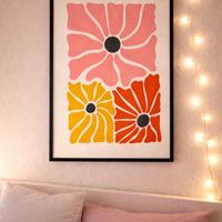 Poster floreale minimal moderno