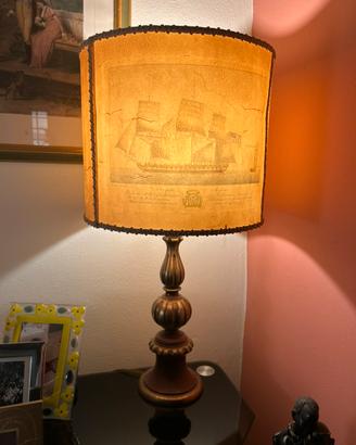 Lampada da tavolo vintage tema nautico
