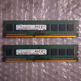 2×4gb ram ddr3 samsung 8gb pc3-12800 1600mhz