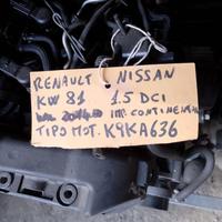 Motore Renault Nissan 1.5 dci K9KA636