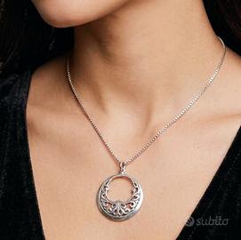 collana con ciondolo argento 925 stile vintage 