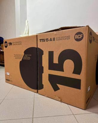 RCF TTS 15-A II Coppia Subwoofer Attivi 15