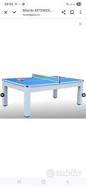 tavolo da pranzo, biliardo e ping pong
