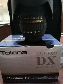 Tokina grandangolo per nikon 12-24 f4