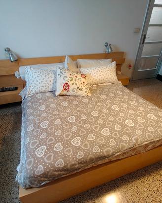 Letto Ikea stile futon+comodini