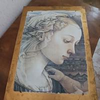 Stampa su pietra di volto di Madonna