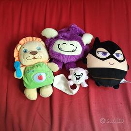 Lotto 4 Peluches Prima Infanzia Morbidi