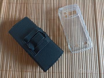 Custodia in pelle e silicone per DOOGEE S-MINI