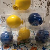 6 palloncini in ceramica vietrese 