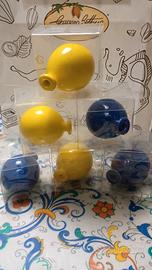 6 palloncini in ceramica vietrese 