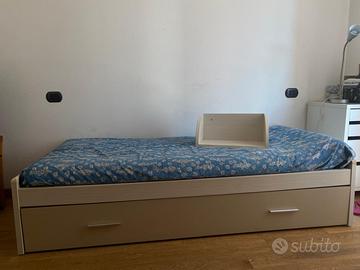 (MI)Letto singolo, secondo letto estraibile 90x200