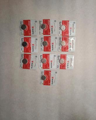 n.10 batterie CR2032 Wurth made by Varta Lithium 