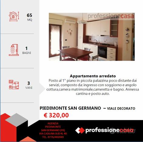 Appartamento con 2 camere e cantina