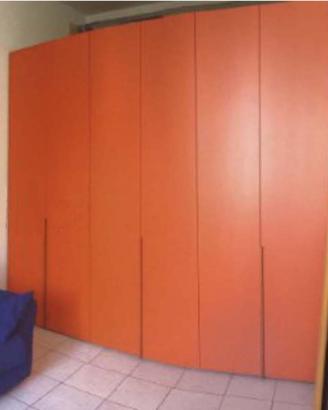 Armadio Color Ciliegio, 6 Ante, Mai Usato