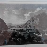 stampa antica di Lecco rarissima xilografia 