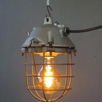 VECCHIA LAMPADA INDUSTRIALE RESTAURATA