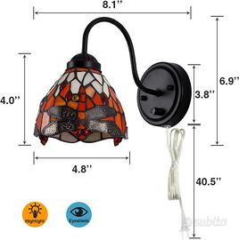 Lampada da parete Tiffany