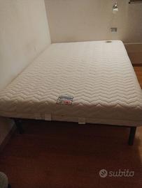 Rete con doghe e materasso 1-1/2 francese