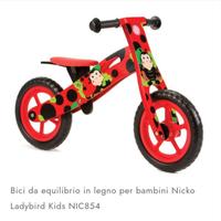 Bicicletta in legno da equilibrio