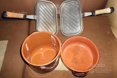 Pentola terracotta nr.2+ piastra-griglia
