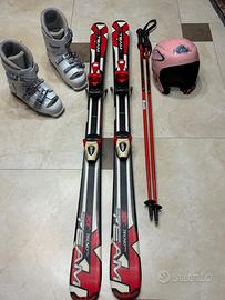 Sci xt tecno pro 130 bambino + scarponi+casco