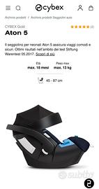 Cybex Aton 5 più Aton Base 2 Fix