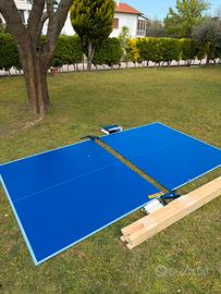 Tavolo Ping Pong + Legno Alta Qualità + 2 Reti PRO
