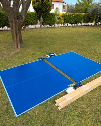 Tavolo Ping Pong + Legno Alta Qualità + 2 Reti PRO