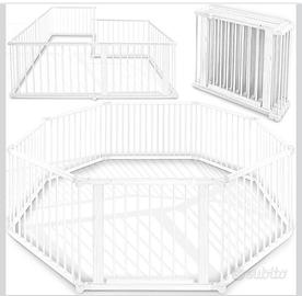Box per Bambini di 7metri, pieghevole (Bianco)
