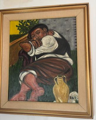 Quadri dipinti a olio su tela con cornice
