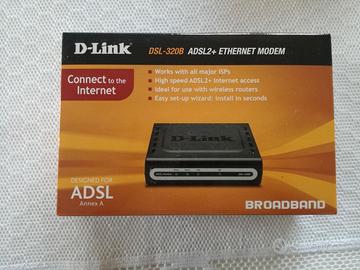 Modem ADSL2+ Ethernet DSL-320B marca D-Link