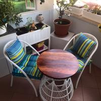 Tavolo con due poltrone da giardino Coincasa