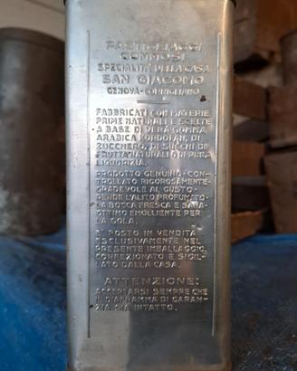 Rara scatola latta vintage SAN GIACOMO DUFOUR