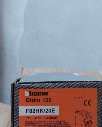Interruttore Magnetotermico Bticino F82HK/20E