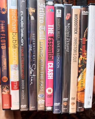 Lotto di 11 DVD musicali