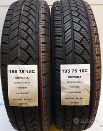 2 GOMME 195 75 16C SUPERIA BR1055
