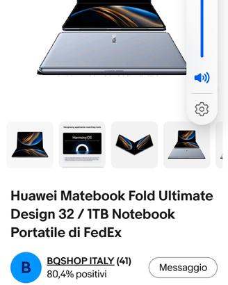 Huawei notebook fold 32gb1Tera