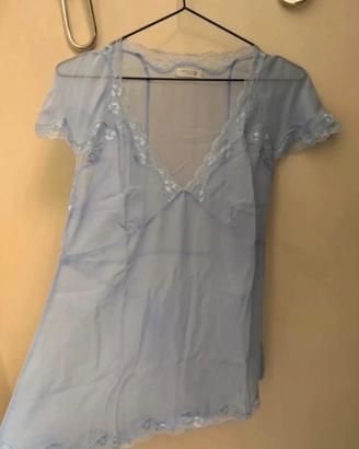 Babydoll azzurro chiaro trasparente - Intimissimi