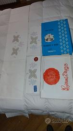 Lenzuola 2 piazze finemente ricamate