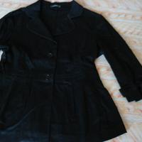 Giacca nera misto cotone "Subdued"
