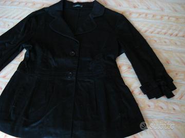 Giacca nera misto cotone "Subdued"