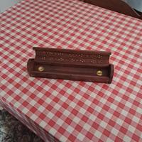 porta incenso in legno vintage 