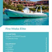 Gommone natante 11 metri Fire Wake Elite 100 250cv