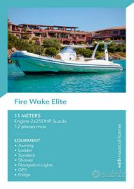 Gommone natante 11 metri Fire Wake Elite 100 250cv
