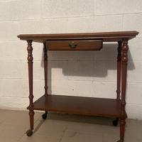 Carrello da servizio vintage in legno