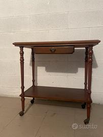 Carrello da servizio vintage in legno