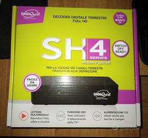 DECODER DIGITAL TV DIGIQUEST SH4 FULL HD Nuovo