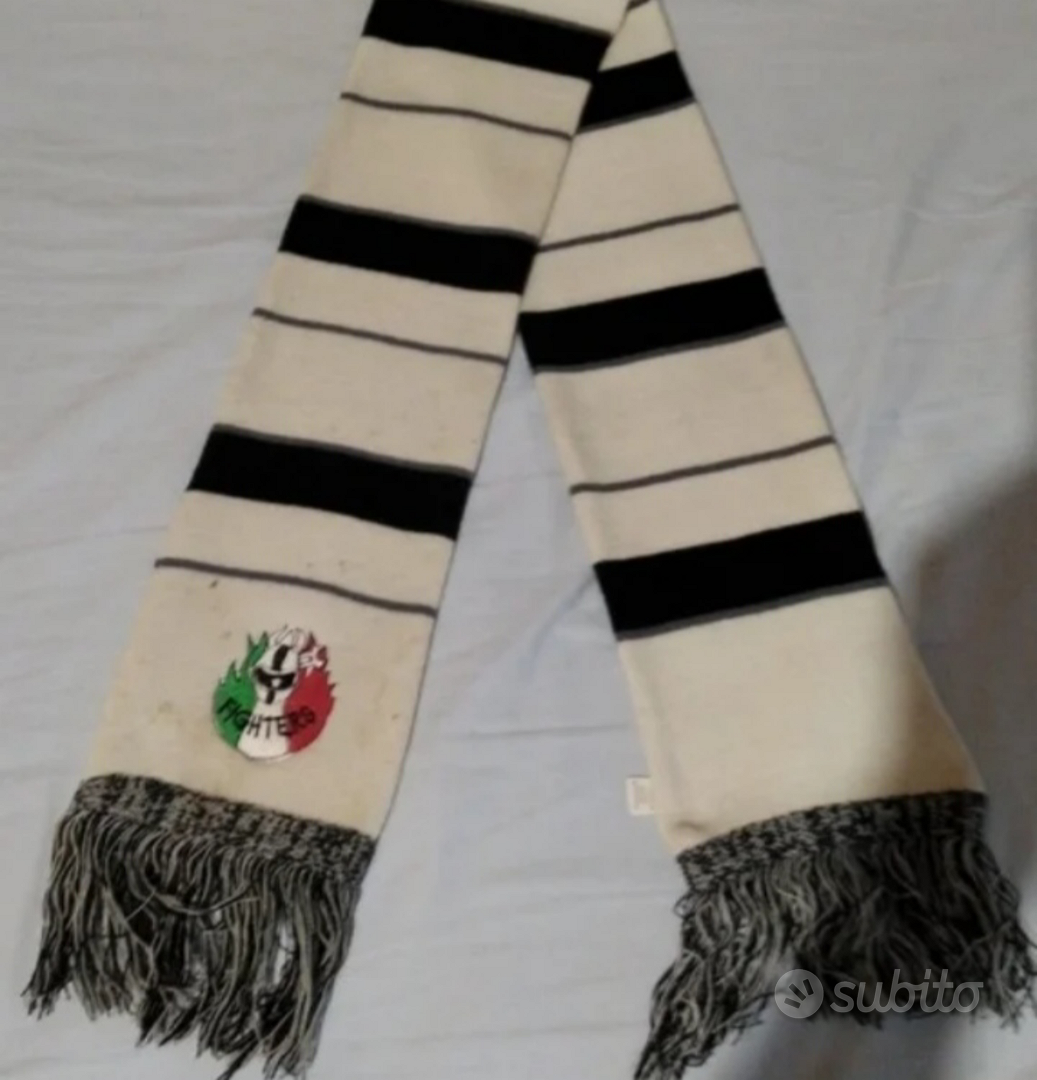 Écharpe Ultras Juventus - Années 80 - Coton Imprimé - Rare - Fabriquée En Italie