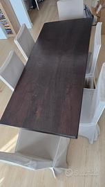 Tavolo in Legno Massello shabby chic Allungabile